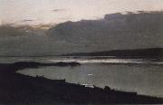 Levitan, Isaak Evening at the Wolga china oil painting artist